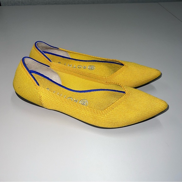 Rothy’s Marigold The Point Flats Retired Color Size 8 - Picture 4 of 14